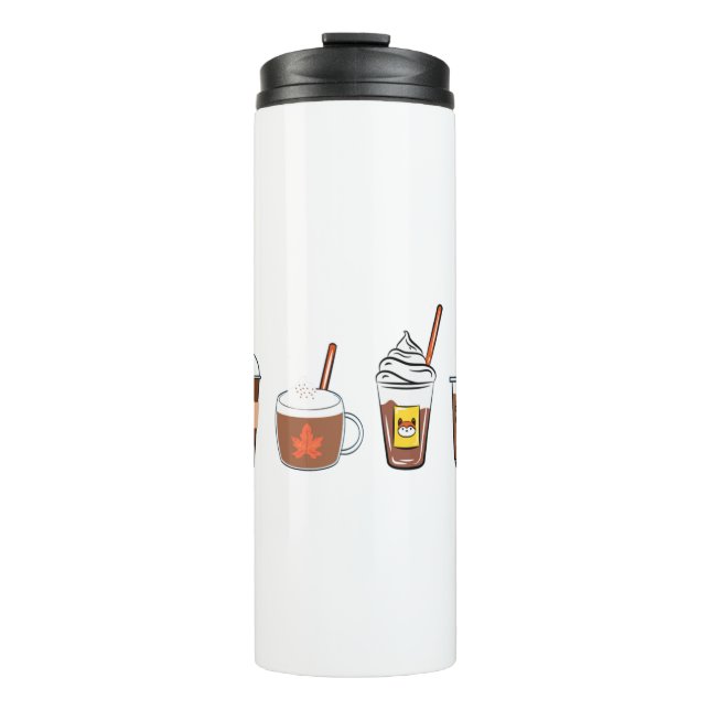 Termo café capullo de calabaza especias otoño (Anverso)