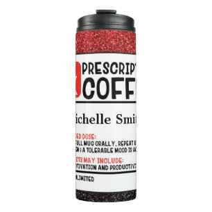 Termo Café de prescripción personalizado lindo