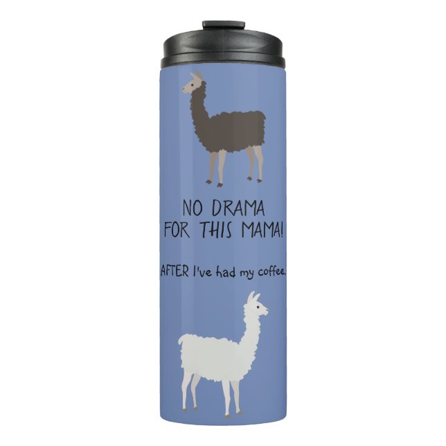 Termo Café divertido de la llama (Anverso)