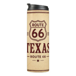Termo Café para viajeros de la Ruta 66 de Texas