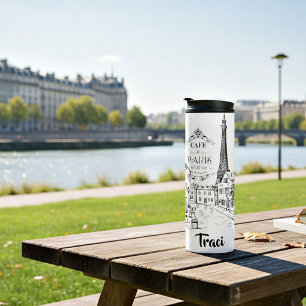 Termo Cafe Paris personalizado