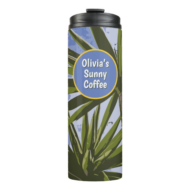 Termo Café Soleado Personalizado Yuca Tropical (Anverso)