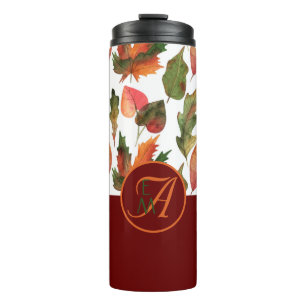 Termo Caída Monogramada Sale De La Decoración De Otoño D