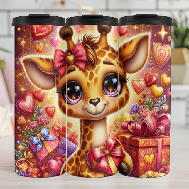 Termo Caja de regalo de San Valentín de jirafa bebé (Subido por el creador)