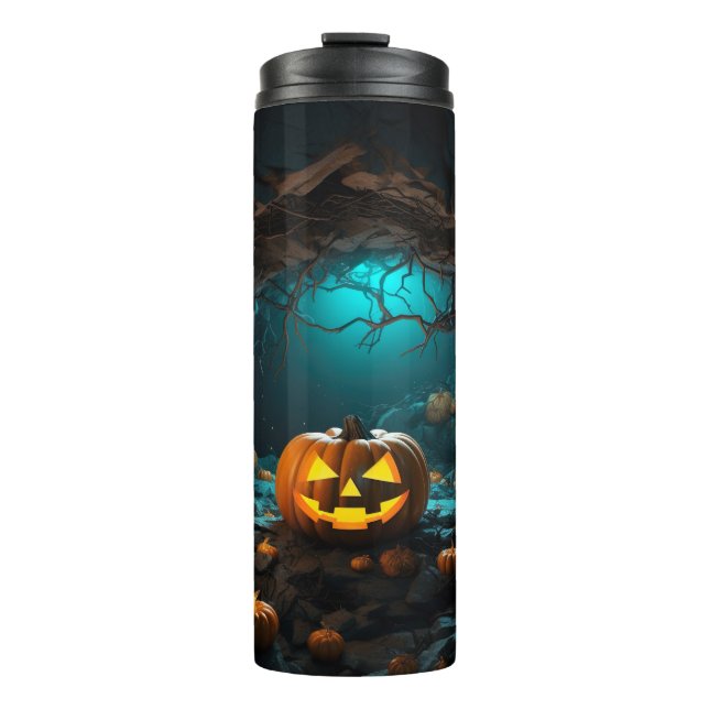 Termo Calabaza Brillante Halloween (Anverso)