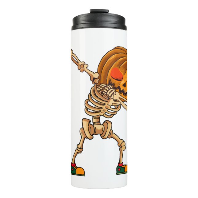 Termo Calabaza de Dabbing - Costuma de esqueleto asustad (Anverso)