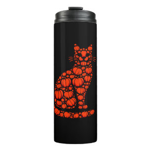 Termo Calabaza de gato Jack O Lantern Halloween hombres 