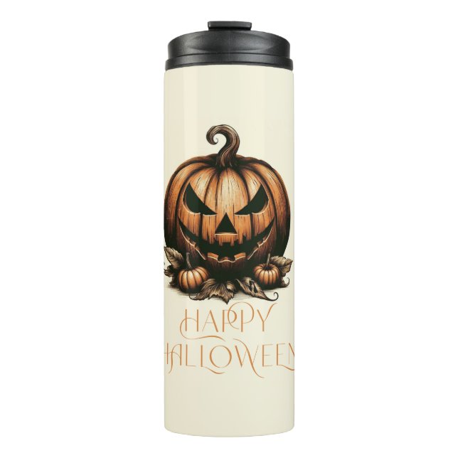 Termo Calabaza de Halloween feliz (Anverso)