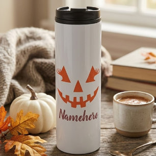 Termo Calabaza de Halloween personalizada femenina Jack