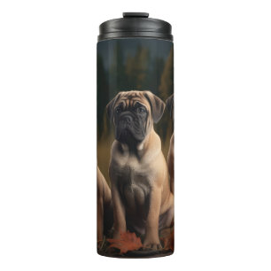 Termo Calabaza deslumbrante de bullmastiff Puppy otoño