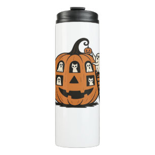 Termo Calabaza Espeluznante Caprichosa con Fantasmas, Ga