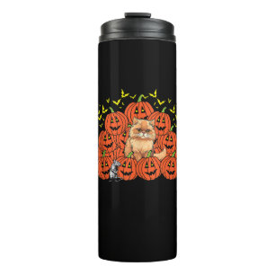 Termo Calabaza Gato Persa Halloween Kitten Jack O Lanter
