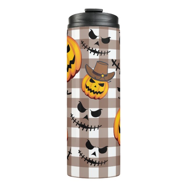 Termo Calabaza Halloween de Vaquero Jack O' Lantern (Anverso)