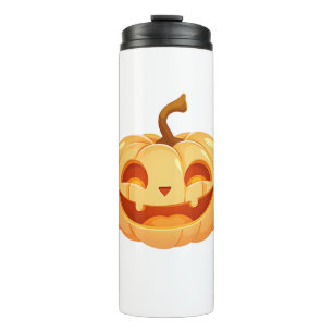 Termo Calabaza linda Jack O Lantern Turtle Sea Halloween