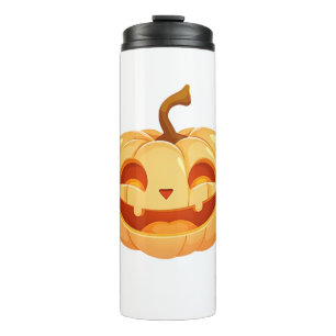Termo Calabaza Linda Jack O Linterna Tortuga Mar Hallowe