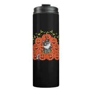 Termo Calabaza Maine Fon Cat Halloween Kitten Jack O Lan