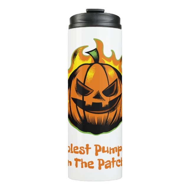 Termo Calabaza Más Cómoda En El Parche Halloween Hallowe (Anverso)