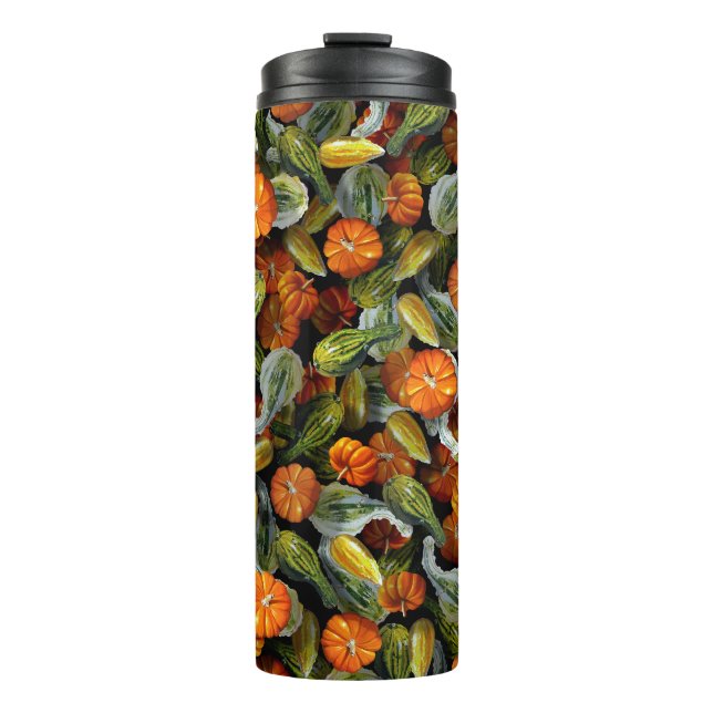 Termo Calabaza, Tumbler de la cosecha otoñal de Squash (Anverso)