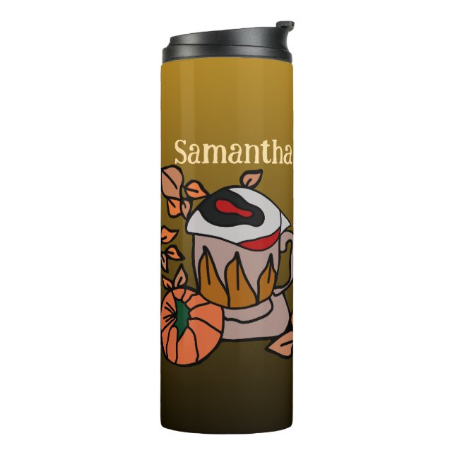 Termo Calabaza y vibraciones de ojos confeccionados para (Rotado hacia la izquierda)