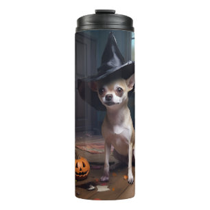 Termo Calabazas Chihuahua Halloween Espeluznantes
