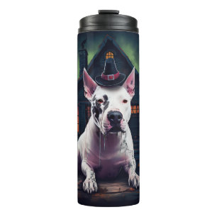Termo Calabazas de Bull Terrier Halloween dan miedo