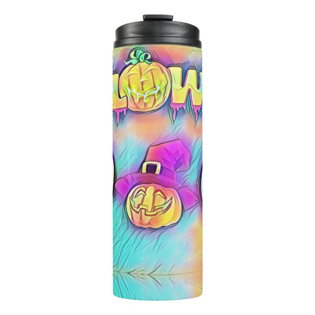 Termo Calabazas de Halloween y fantasma (Anverso)
