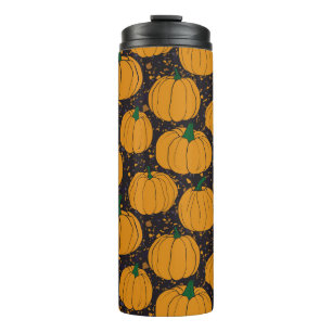 Termo Calabazas de Terrazzo, patrón de cosecha otoño.