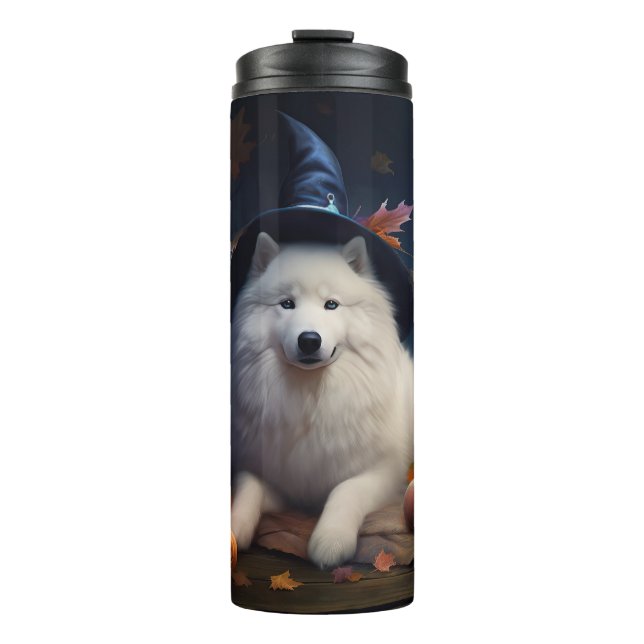 Termo Calabazas Samoyedo Halloween Asustadizas (Anverso)