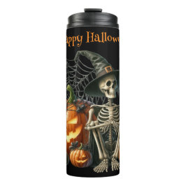 Termo Calabazas Skeleton Tumbler térmico Halloween