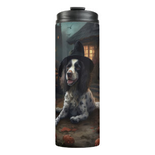 Termo Calabazas Spaniel de Springer Inglés Halloween Esp