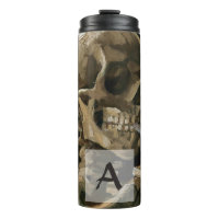 Calavera con cigarrillo en llamas Van Gogh Monogra
