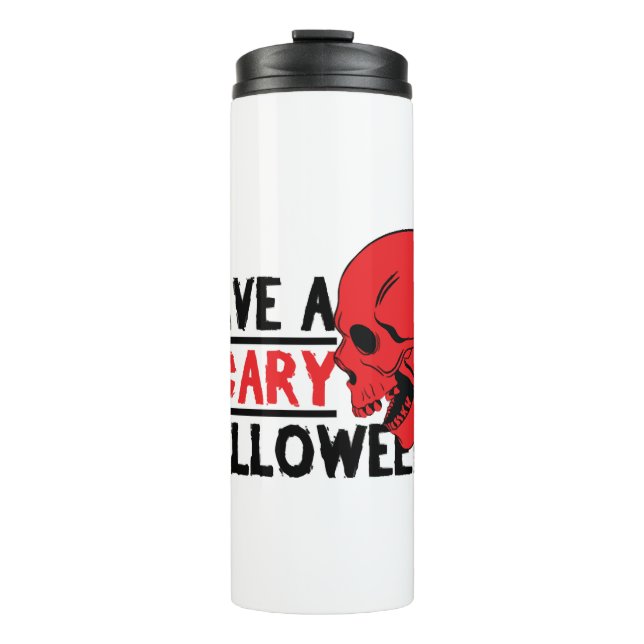 Termo Calavera de Halloween - Que tengas miedo en Hallow (Anverso)