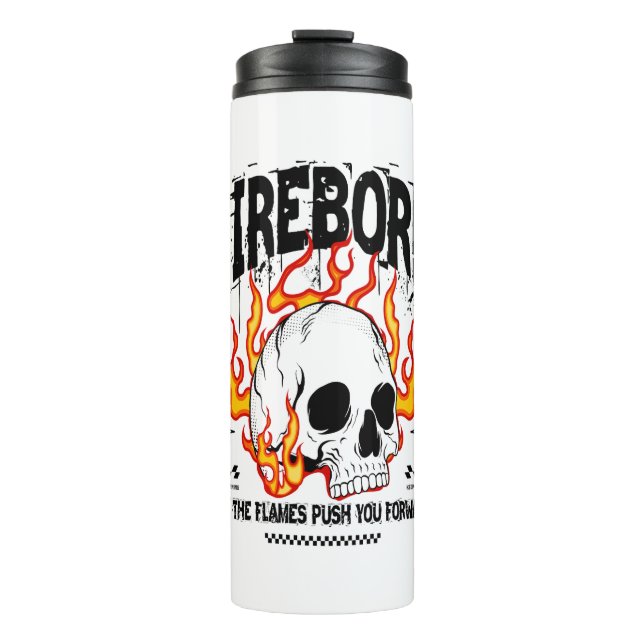 Termo Calavera Nacida del Fuego Ropa Urbana (Anverso)