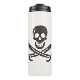 Termo Calavera obsidiana espada Bandera pirata de Calico