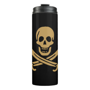 Termo Calavera y Cutlas de Aztec Gold Pirata Calico Jack