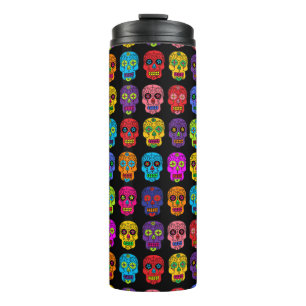 Termo Calaveras azucareras multicolor