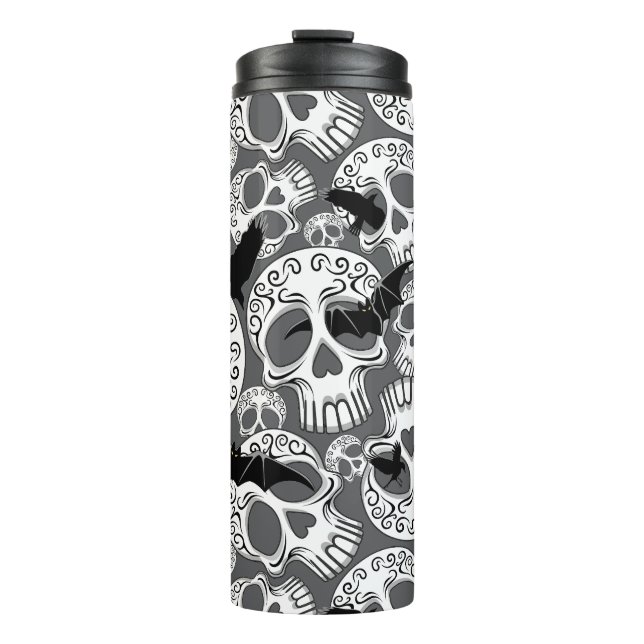 Termo Calaveras decorativas de Halloween (Anverso)