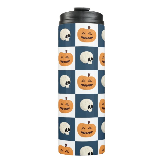 Termo Calaveras y calabazas (Anverso)