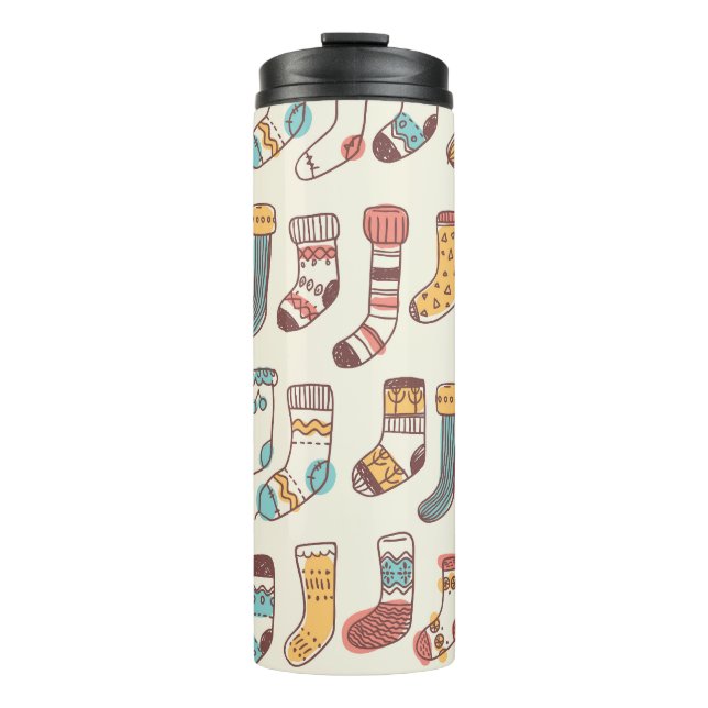 Termo Calcetines Cute Doodle: Simplicidad escandinava. (Anverso)
