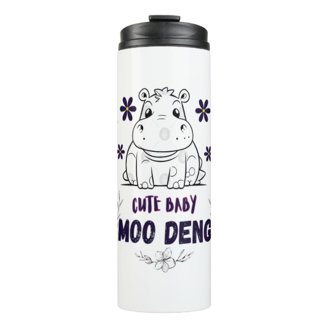Termo Cama de Moo Deng para bebé (Anverso)