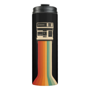 Termo Cámara Retro con Impresión de Arcoíris
