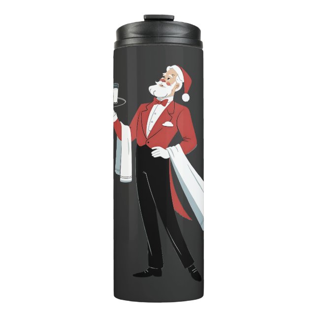 Termo Camarera Navidad Santa Servidor Navidad  (Anverso)