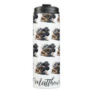 Termo Camión Monstruo de la carrera del Black Power