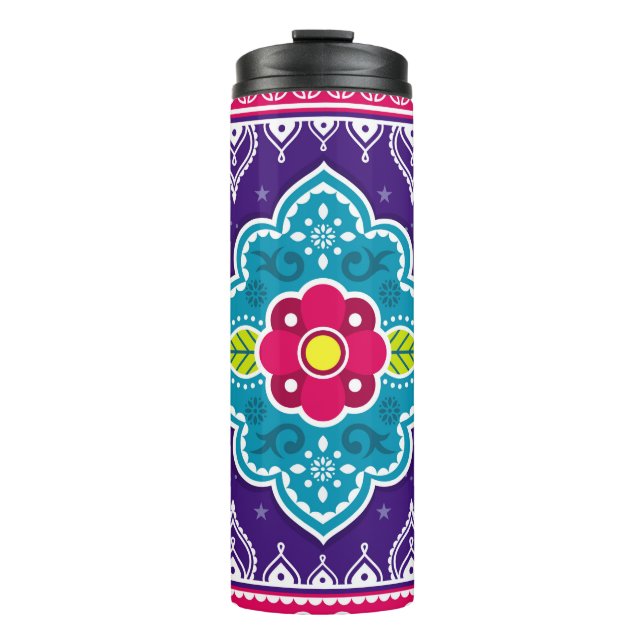 Termo Camiones de arte indio y paquistaní sin fisuras (Anverso)