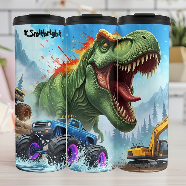Termo Camiones Monstruo T-Rex Caos de Construcción (Subido por el creador)