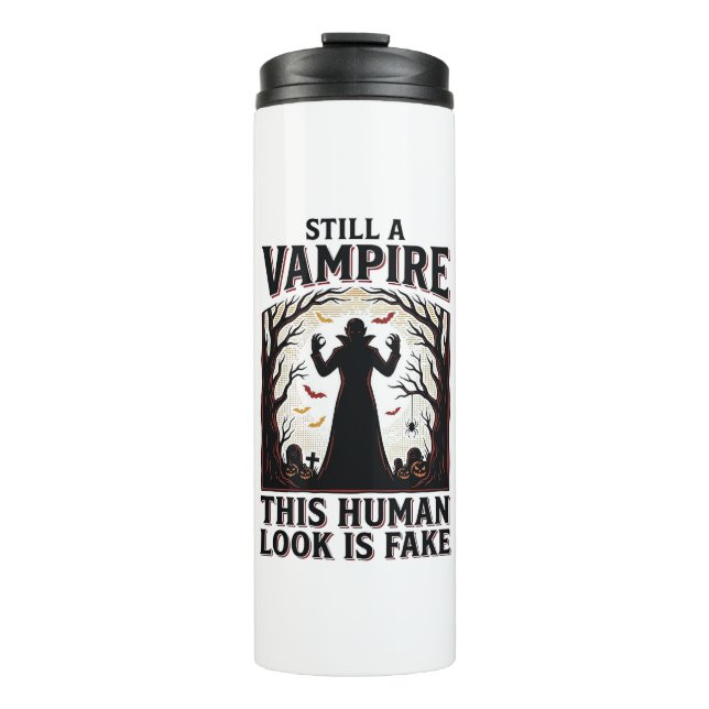 Termo Camisa de disfraz de vampiro divertido disfraz hum (Anverso)
