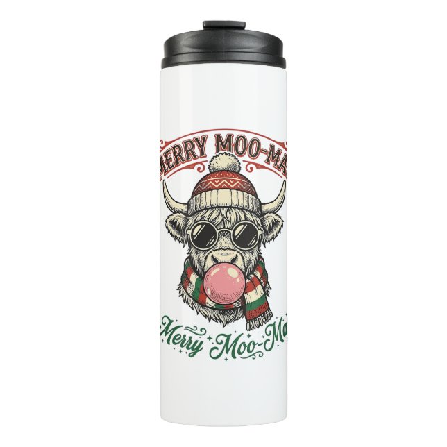 Termo Camisa de Vaca de Navidad Pun Fiesta Alta Desi Ado (Anverso)