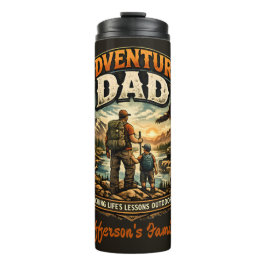 Termo Camiseta Adventure Dad – Camping al aire libre vin