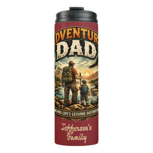 Termo Camiseta Adventure Dad – Camping al aire libre vin