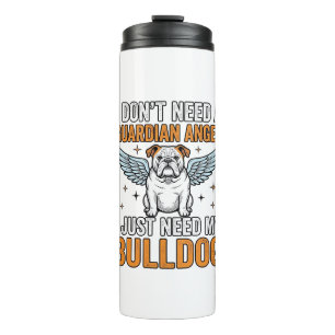 Termo Camiseta Ángel de la Guarda Bulldog Amante de Perr